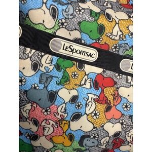 LeSportsac Snoopy All‎ Over Print Shoulder Bag Peanuts Rare